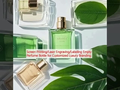 Impression à l'écran / Gravure au laser / Étiquetage Bouteille de parfum vide pour une marque de luxe personnalisée