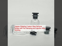 Expédition express Bouteilles de parfums en verre sur mesure avec estampage à chaud et moulage par soufflage par injection