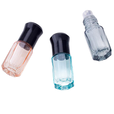 3ml 6ml 10ml Color Octagon Roller Ball Tops For Essential Oil Bottles Glass Roll On
