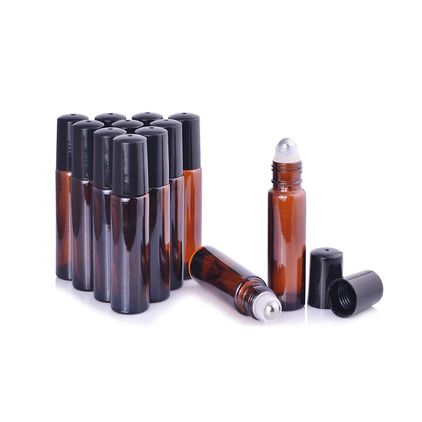 ‌Lightweight 6ml Amber Roller Ball Bottles For Essential Oils Portable Travel Size With Smooth Glide Applicator‌