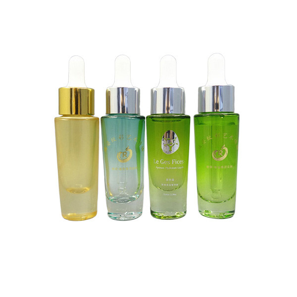 custom15ml glass dropper bottle high-grade  set empty colorful glass thick bottom dropper