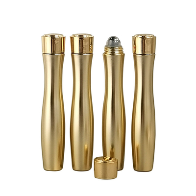 20 ml bouteille d'huile en plastique doré PETG Crème pour les yeux Roller d'huile essentielle pour prendre la bouteille de perles