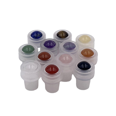 Couvercles de bouteilles à rouleaux de haute qualité et uniques Emballage de bouteilles à rouleaux de pierre précieuse de jade naturel pour les bouteilles d'huile essentielle